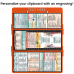 WhiteCoat Clipboard® Trifold - Orange Physical Therapy Edition